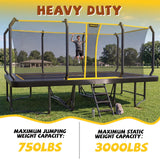 MERSCO 12x18 FT Jumbo Rectangle Trampoline: Your Backyard Trampoline Park