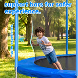 MERSCO 16FT Blue Trampoline - The Ultimate Backyard Party Size