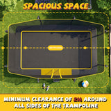 MERSCO 10x17 FT Heavy-Duty Rectangle Trampoline Park