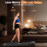 Cirui 3 in 1 Walking Pad Under Desk Treadmill with Incline,2.5 HP Portable Walking with Pad Handle Bar,265 Lbs Foldable Treadmills with Remote Control & LED Display for Office Home Use,Black