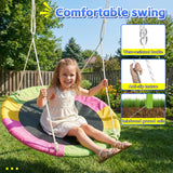 MERSCO Heavy Duty Pink Saucer Swing Set with 440lbs Metal Stand