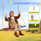 Mersco Swing Set for Backyard with Stand, Swing Heavy Duty 440lbs Metal Outdoor Swing Stand for Playground, Backyard Playset,Halloween,Yellow