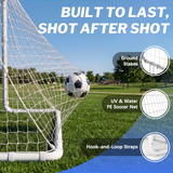 MERSCO 6×4FT Soccer Goal – Backyard Training, World Cup Style, Kids & Adults