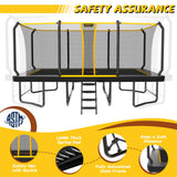 MERSCO 12x18 FT Jumbo Rectangle Trampoline: Your Backyard Trampoline Park