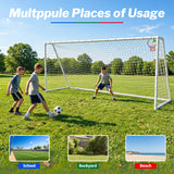 MERSCO 16×7FT Soccer Goal – Backyard Training, World Cup Style, Kids & Adults