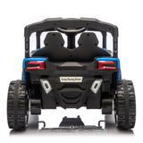 Cirui 24V Ride on Car UTV with Remote Control,2WD Ride on Toys Electric Car for Kids with High Chassis,Kid Toys UTV Cars with Anti-Collision Bar for Chliden Christmas & Birthday Gift,Blue