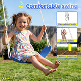 MERSCO 3-in-1 Heavy Duty Outdoor Swing Set with Slide