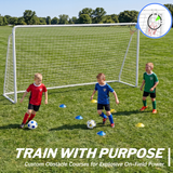MERSCO 12×6FT Soccer Goal – Backyard Training, World Cup Style, Kids & Adults