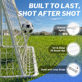 MERSCO 8×6FT Soccer Goal – Backyard Training, World Cup Style, Kids & Adults