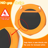 Mersco 28" Trampoline for Kids Indoor Springless Trampoline with Handle Orange