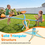 MERSCO Outdoor Kids 360° Spinning Seesaw - 4 Seats Swivel Teeter Totter
