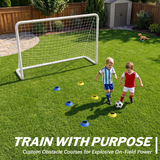 MERSCO 6×4FT Soccer Goal – Backyard Training, World Cup Style, Kids & Adults