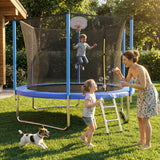 MERSCO 10FT Blue Trampoline - ASTM F381-16 Safety Approved