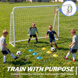 MERSCO 8×6FT Soccer Goal – Backyard Training, World Cup Style, Kids & Adults