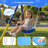 MERSCO Backyard Heavy Duty Frame Metal Swing Set For Kids