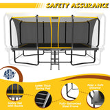 MERSCO 10x17 FT Heavy-Duty Rectangle Trampoline Park