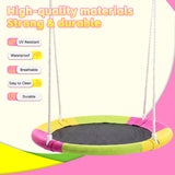MERSCO Heavy Duty Pink Saucer Swing Set with 440lbs Metal Stand