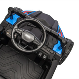 Cirui 24V Ride on Car UTV with Remote Control,2WD Ride on Toys Electric Car for Kids with High Chassis,Kid Toys UTV Cars with Anti-Collision Bar for Chliden Christmas & Birthday Gift,Blue