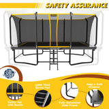 MERSCO 9x15 FT Heavy-Duty Rectangle Trampoline Park