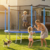 MERSCO 8FT Blue Trampoline with High-Density PVC Spring Cover