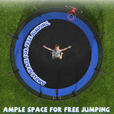 MERSCO 12FT Blue Pumpkin Trampoline - Heavy Duty Backyard Family Bouncer