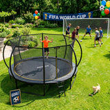 Mersco Backyard Champions Arena: Premium 14FT Trampoline & 16×7FT World Cup Soccer Goal Performance Combo