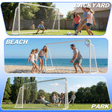 MERSCO 12×6FT Soccer Goal – Backyard Training, World Cup Style, Kids & Adults