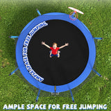 MERSCO 12FT Blue Trampoline - Reinforced Frame for Extreme Backyard Play