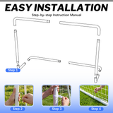 MERSCO 6×4FT Soccer Goal – Backyard Training, World Cup Style, Kids & Adults