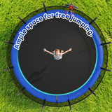 MERSCO 16FT Blue Pumpkin Trampoline - Giant Backyard Fun for All