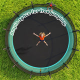 MERSCO 16FT Green Pumpkin Trampoline - Extra Sturdy Family Size