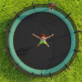 Trampolín grande de 15 pies para patio trasero con revestimiento antioxidante