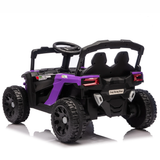 Cirui 24V Ride on Car UTV with Remote Control,2WD Ride on Toys Electric Car for Kids with High Chassis,Kid Toys UTV Cars with Anti-Collision Bar for Chliden Christmas & Birthday Gift,Purple