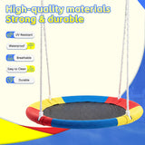 MERSCO 3-in-1 Heavy Duty Outdoor Swing Set with Slide