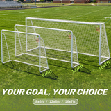 MERSCO 8×6FT Soccer Goal – Backyard Training, World Cup Style, Kids & Adults