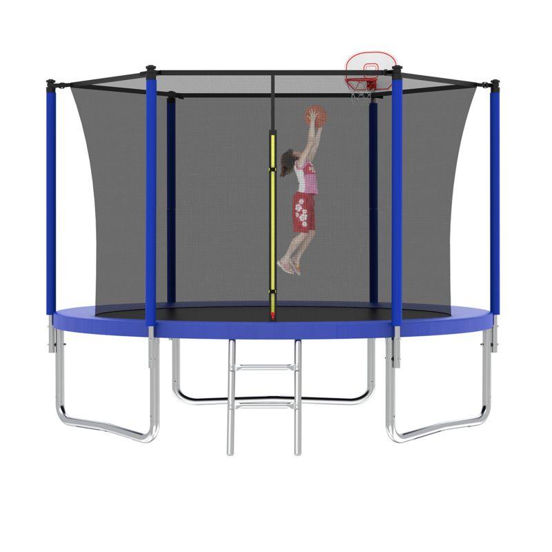 8FT Blue Sport Trampoline With PVC Spring Cover Padding - MERSCO SPORTS