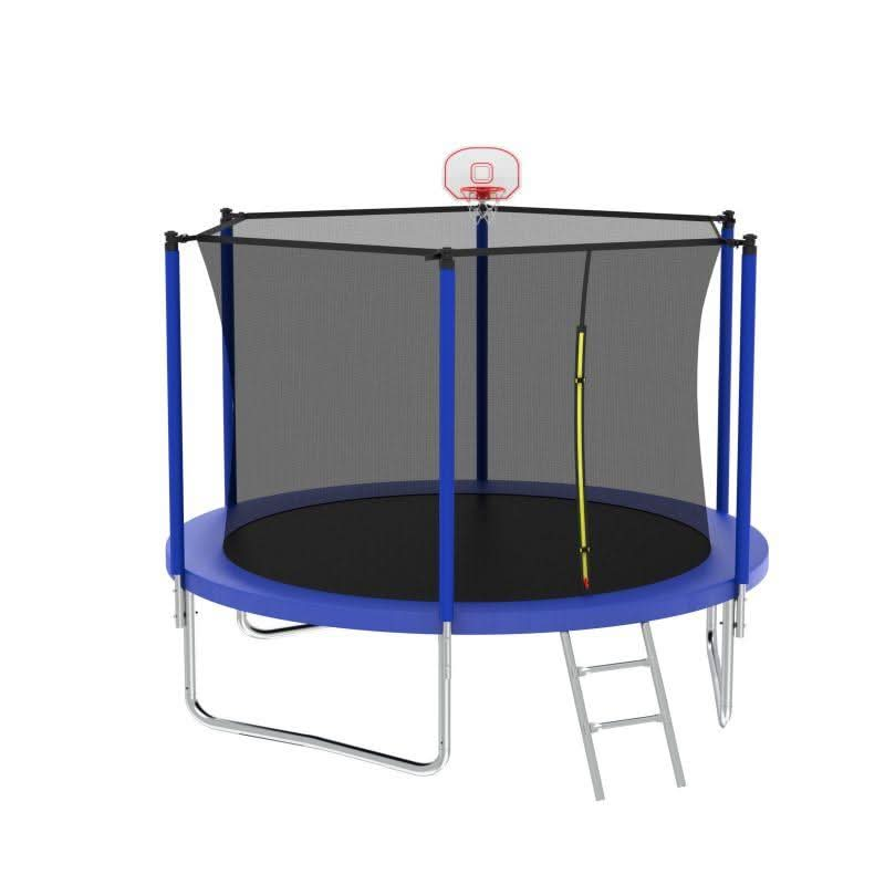 8FT Blue Sport Trampoline With PVC Spring Cover Padding - MERSCO SPORTS