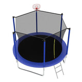 8FT Blue Sport Trampoline With PVC Spring Cover Padding - MERSCO SPORTS