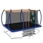 8X14FT Blue Large Rectangle Trampoline for sale - MERSCO SPORTS