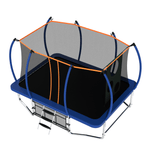 8X14FT Blue Large Rectangle Trampoline for sale - MERSCO SPORTS