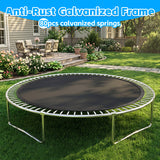 MERSCO 14FT Blue Super Series Trampoline - Safety Curved Pole Design