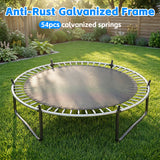 MERSCO 10FT Blue Pumpkin Outdoor Trampoline for Family with Safety Net