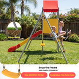 MERSCO Heavy-Duty Outdoor Swing Set & Playset with Slide