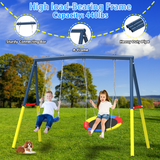 Mersco 14FT Heavy Duty Trampoline with Enclosure Net & Swing Set Outdoor Big Trampoline for Backyard,Kids Trampoline with Basketball Hoop,1320LBS Capacity,Birthday & Holiday Gifts for Kids,Blue