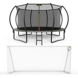 Mersco Backyard Champions Arena: Premium 14FT Trampoline & 16×7FT World Cup Soccer Goal Performance Combo