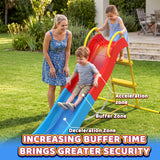 MERSCO Kids Water Slide & Freestanding Play Slide with Sprinkler Hose