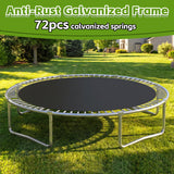 MERSCO 12FT Green Trampoline - Storm-Ready Frame & Impact-Shield Net