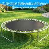MERSCO 10FT Blue Super Series Trampoline - Anti-Collision Curved Pole Design