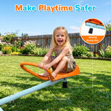 MERSCO Outdoor Kids 360° Spinning Seesaw - 4 Seats Swivel Teeter Totter