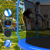 Mersco 14FT Trampoline with Enclosure Net,Swing Set, Outdoor Trampoline with Basketball Hoop for Kid,1320 LBS Trampoline with Swing Set for Backyard,Birthday & Holiday Gifts for Kids,Blue